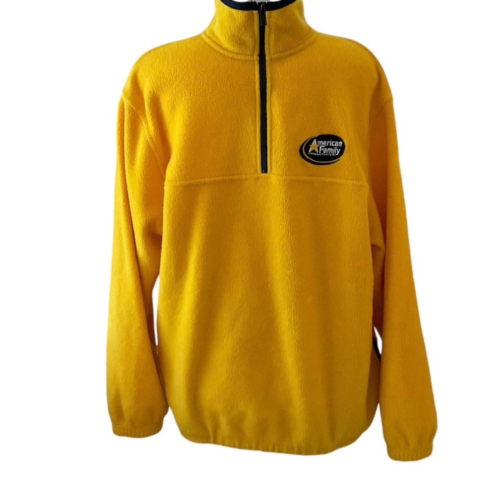 AMERICAN FAMILY Men’s / Unisex Jacket Fleece Gold Size Medium Gently Loved